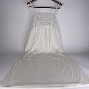 Vintage White Satin Lace Sexy Slip_USA Union Made